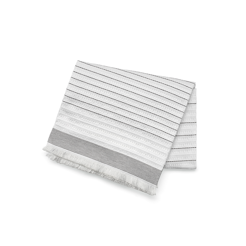 Plaid à personnaliser coton recyclé 220g 130x160cm Ernst Gris foncé
